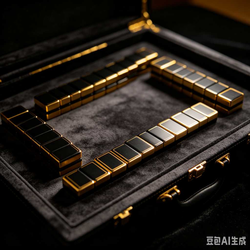 blue crystal mahjong set